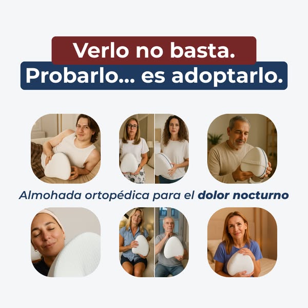 50% de Descuento : 2X1 Almohada ErgoFlex - Moderno y tecnológico Duerme sin dolor