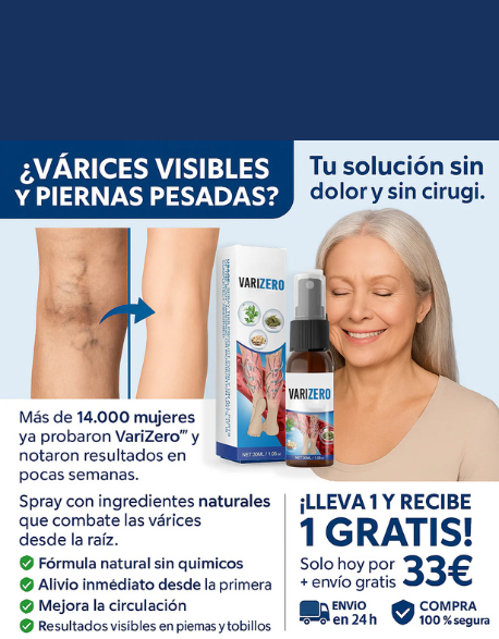 Di Adiós a las Varices de Forma Rápida y Segura! OFERTA 2X1¡SOLO HOY!