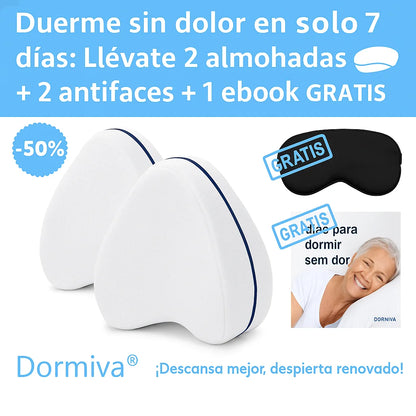 50% de Descuento : 2X1 Almohada ErgoFlex - Moderno y tecnológico Duerme sin dolor
