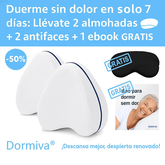 50% de Descuento : 2X1 Almohada ErgoFlex - Moderno y tecnológico Duerme sin dolor
