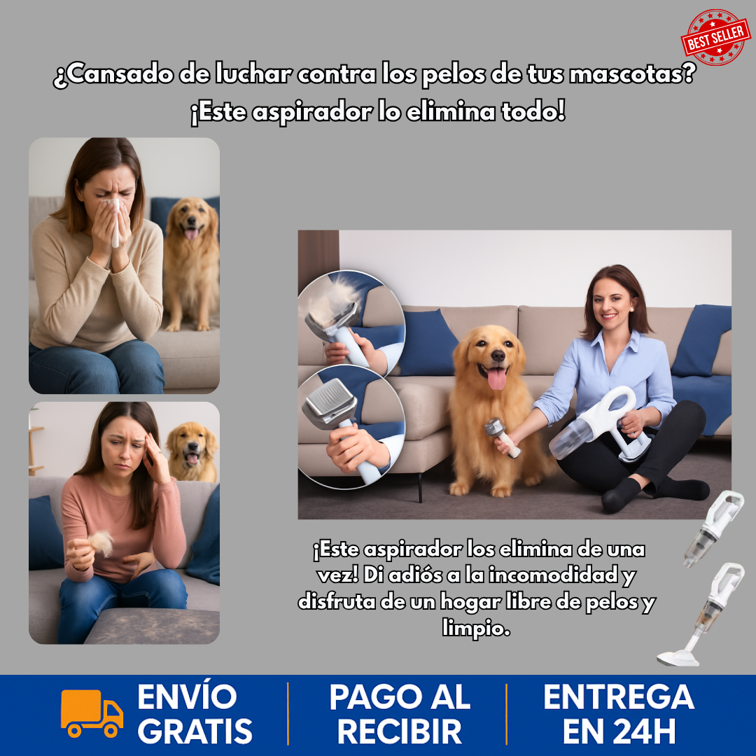 ¡Promoción Limitada Tiktok! Lleva la Aspiradora 3 en 1 Eficiente con un 50% de Descuento +🎁¡Regalo Exclusivo! 🔥Limpieza Poderosa y Sin Esfuerzo