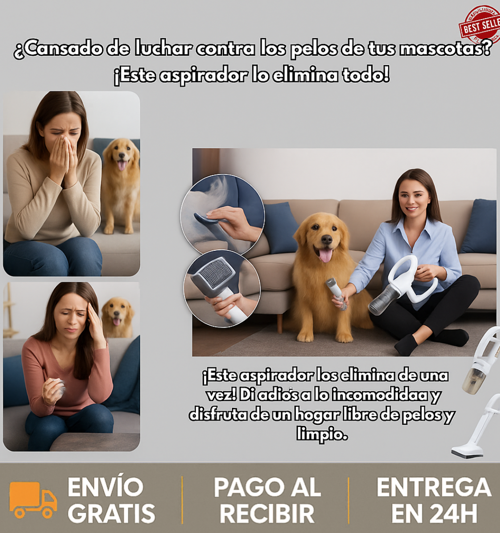 ¡Promoción Limitada 50% de Descuento! Lleva la Aspiradora 3 en 1 Eficiente +🎁¡Regalo Exclusivo! 🔥Limpieza Poderosa y Sin Esfuerzo