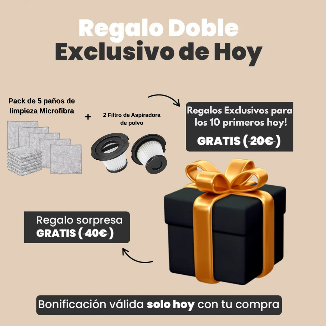 ¡Promoción Limitada Tiktok! Lleva la Aspiradora 3 en 1 Eficiente con un 50% de Descuento +🎁¡Regalo Exclusivo! 🔥Limpieza Poderosa y Sin Esfuerzo